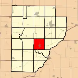 Location in Fulton County