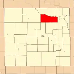 Location in Custer County