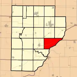 Location in Fulton County