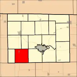 Location in Stephenson County