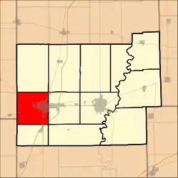 Location in Coles County