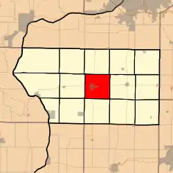 Location in Mercer County