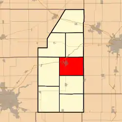 Location in Piatt County