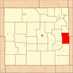 Location in Custer County