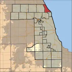 Location in Cook County