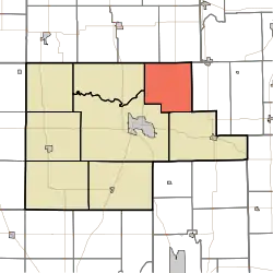 Location of Newcastle Township in Fulton County