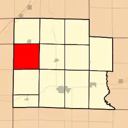 Location in Clay County