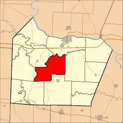 Location in Cooper County