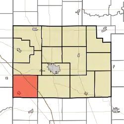 Location of Perry Township in Clinton County