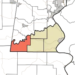 Location in Ohio County