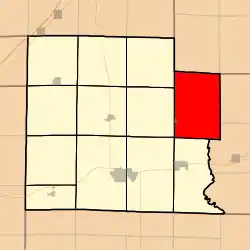 Location in Clay County