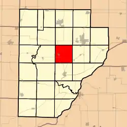 Location in Fulton County