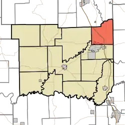 Location in Jackson County