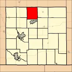 Location in Cowley County