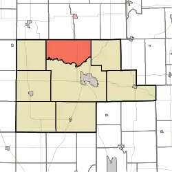 Location of Richland Township in Fulton County