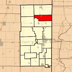 Location in Vermilion County