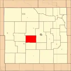 Location in Custer County