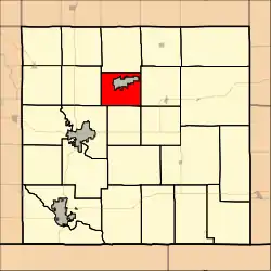 Location in Cowley County