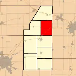 Location in Piatt County