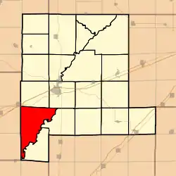 Location in Fayette County