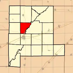 Location in Fayette County