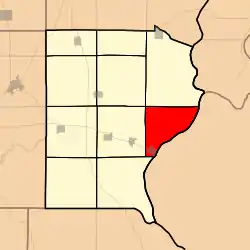 Location in Gallatin County