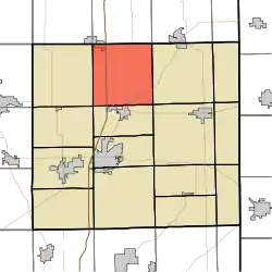 Location of Smithfield Township in DeKalb County