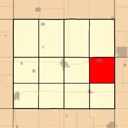 Location in Chickasaw County