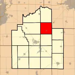 Location in Christian County