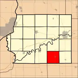 Location in Whiteside County