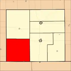 Location in Harper County