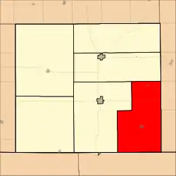 Location in Harper County