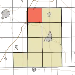 Location in Wells County