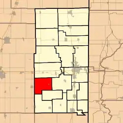 Location in Vermilion County