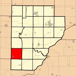 Location in Fulton County