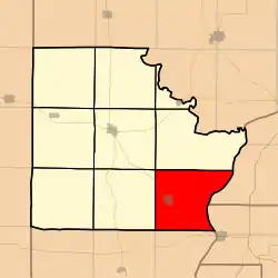 Location in Brown County