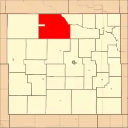 Location in Custer County