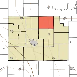 Location of Warren Township in Clinton County