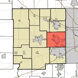 Location in Hendricks County