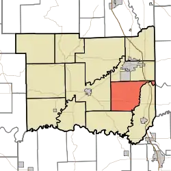 Location in Jackson County