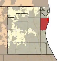 Location in Lake County