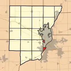 Location in Peoria County