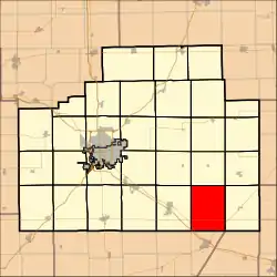 Location in McLean County