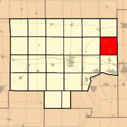 Location in Bureau County