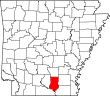 State map highlighting Bradley County