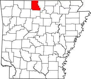 State map highlighting Marion County