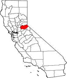 State map highlighting El Dorado County