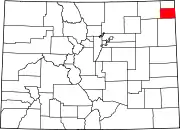 State map highlighting Phillips County