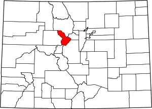 State map highlighting Summit County