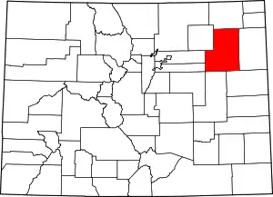 State map highlighting Washington County